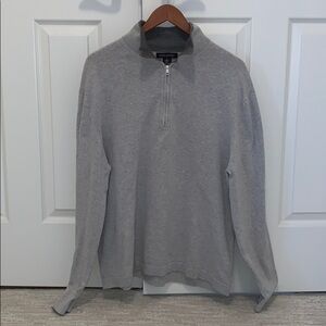 Banana Republic 1/2 zip mock neck pima Sweater